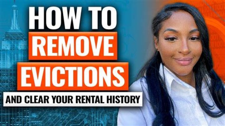 How do I remove an eviction from my rental history?