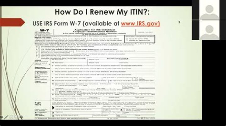 How do I renew my ITIN for Windows 7?