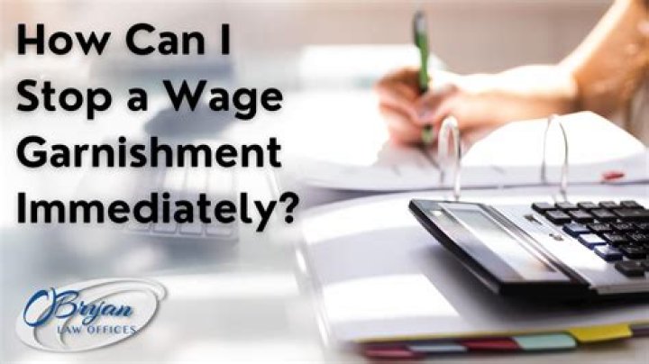 How do I stop a federal wage garnishment?