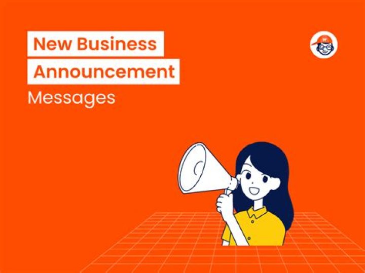 How do you announce a new business?