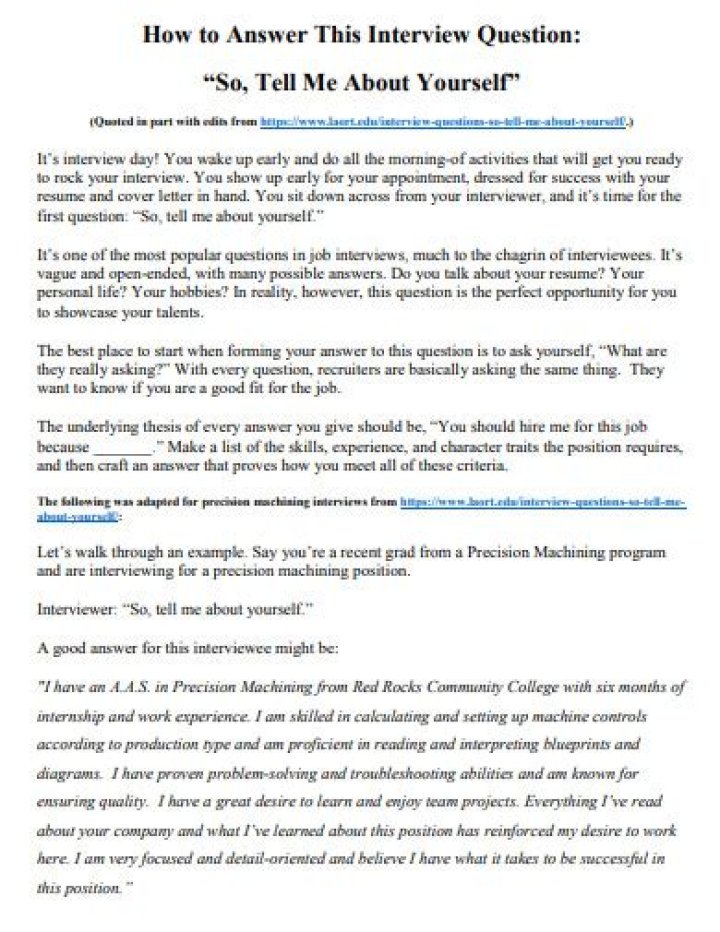 How do you answer describe yourself question?