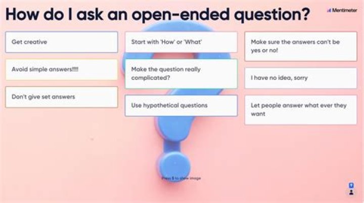 How do you ask an open question?