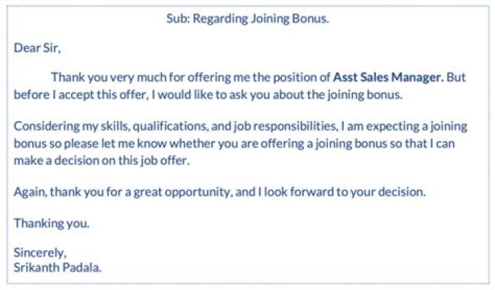How do you ask for a bonus?