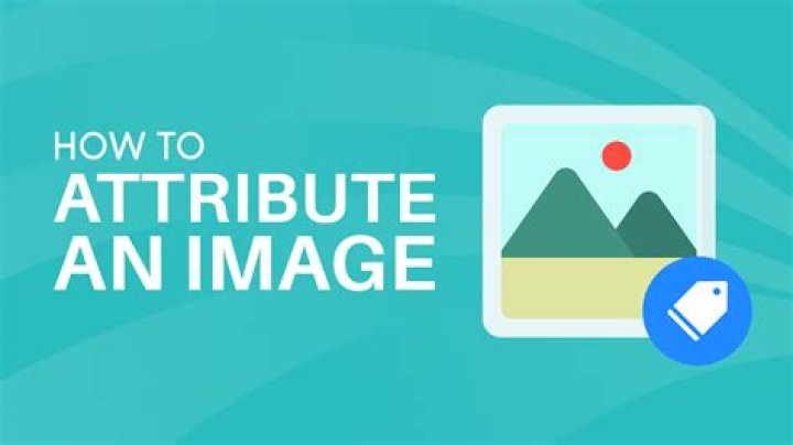 How do you attribute a photo?