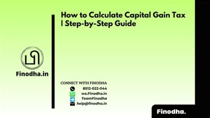 How do you calculate capital gain in accounting?