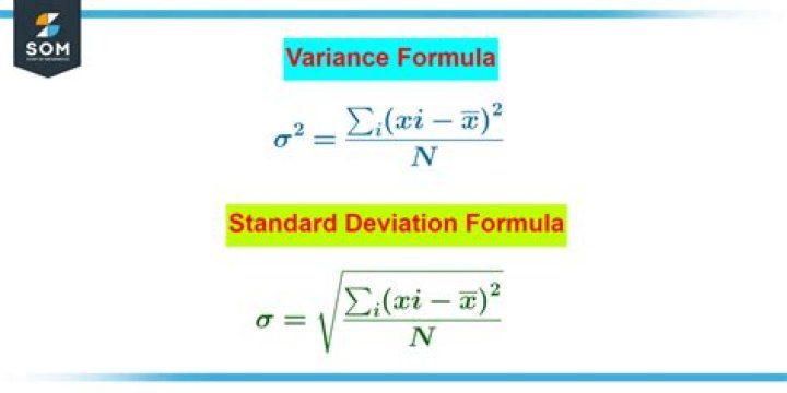 How do you calculate variance and standard deviation?