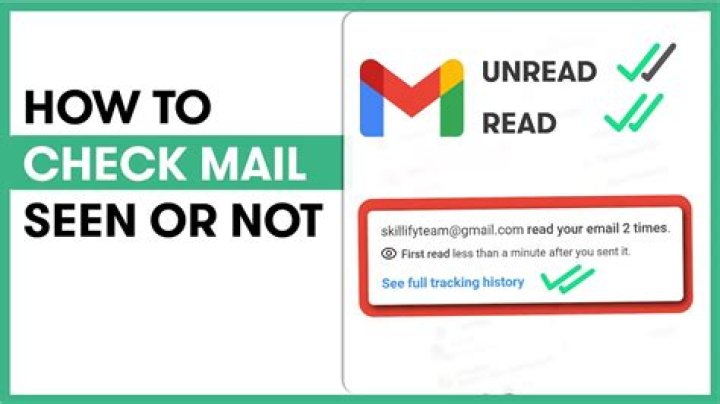 How do you check mail is received or not?