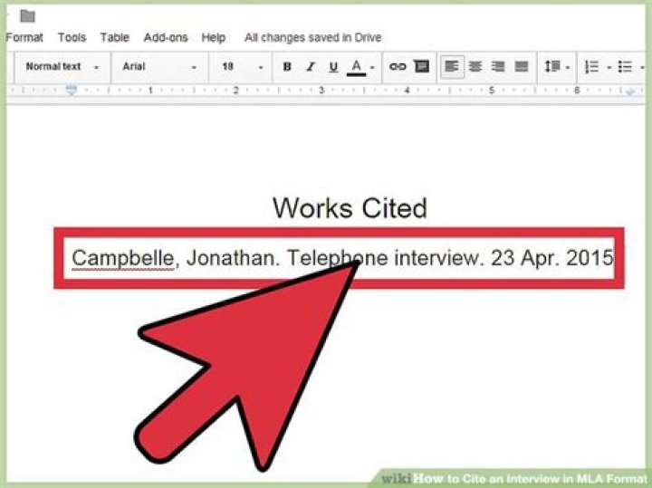 How do you cite an interview in MLA format?