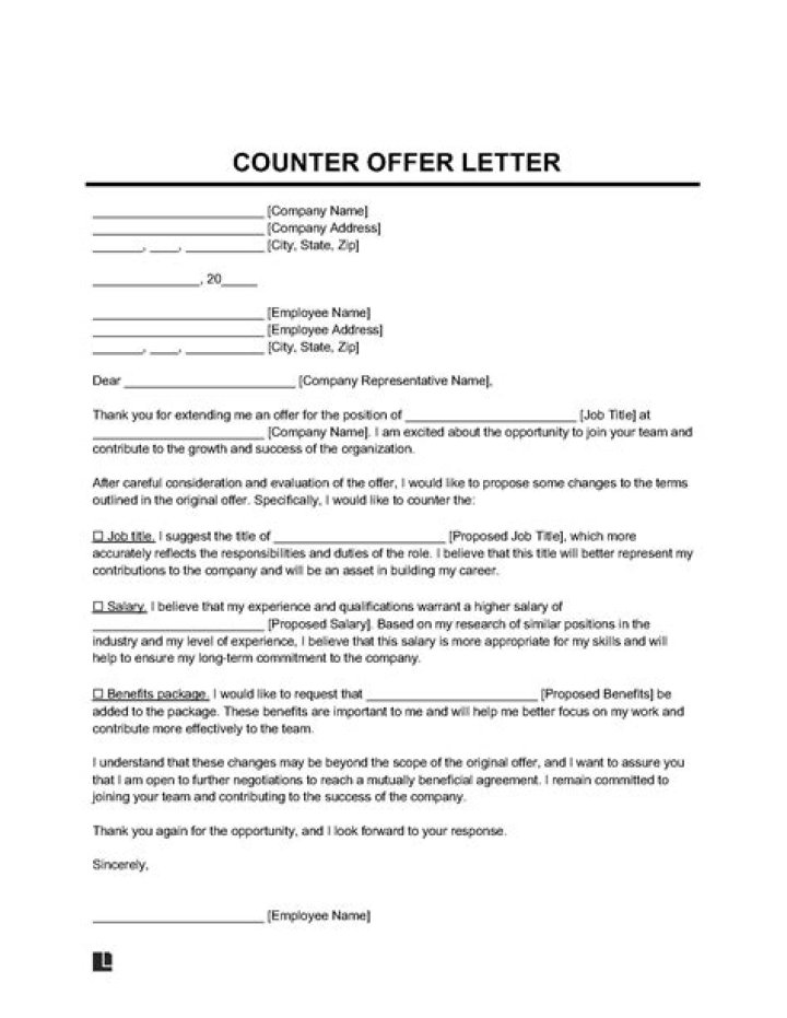 How do you counter a settlement offer?