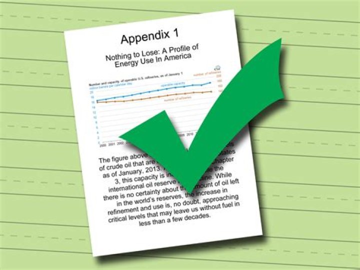 How do you create an appendix?