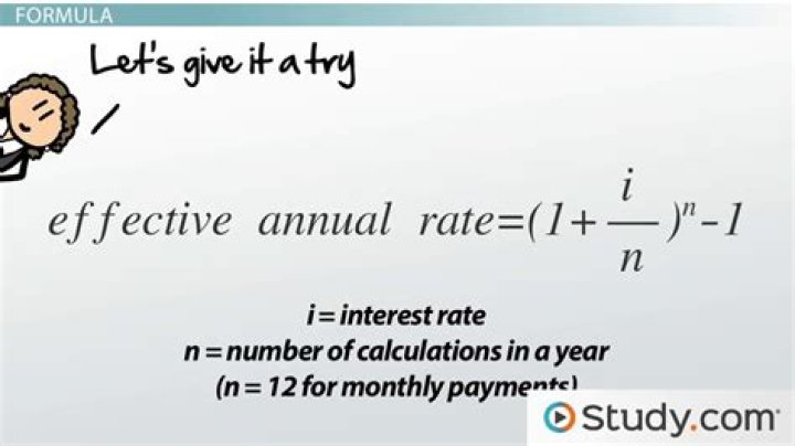 How do you find the effective annual interest rate?