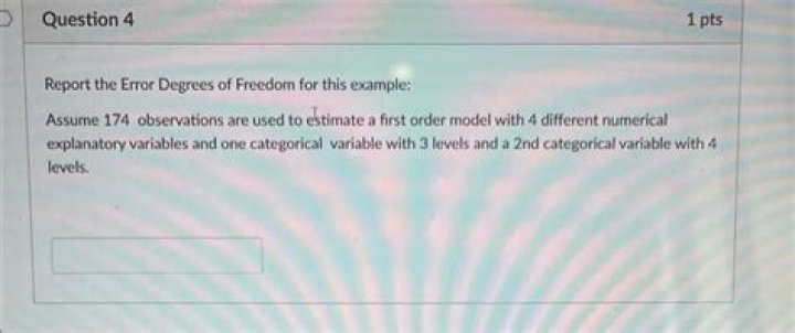 How do you find the error degrees of freedom?
