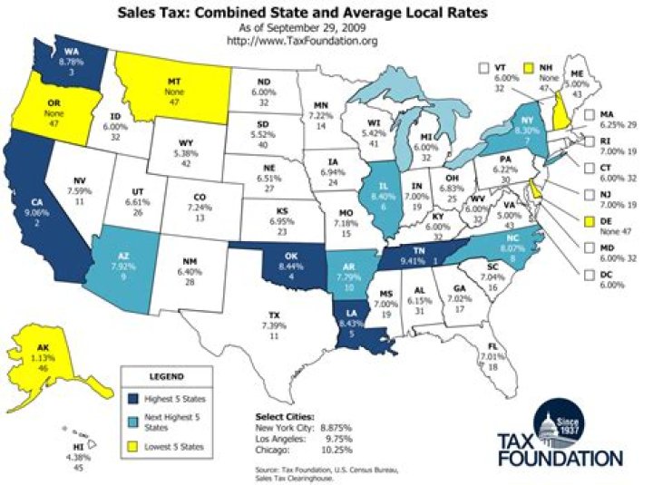 How do you find the general sales tax rate?