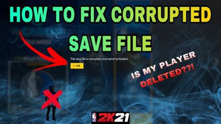 How do you fix corrupted data on NBA 2k21?