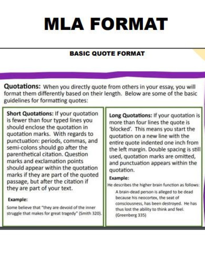 How do you format a quote in a paper?