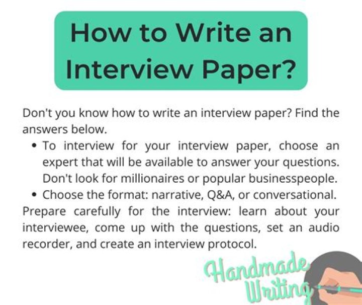 How do you incorporate an interview into a research paper?