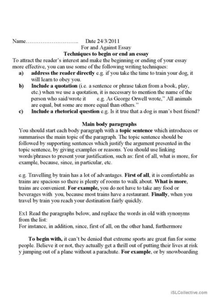 How do you make a list in a paper?