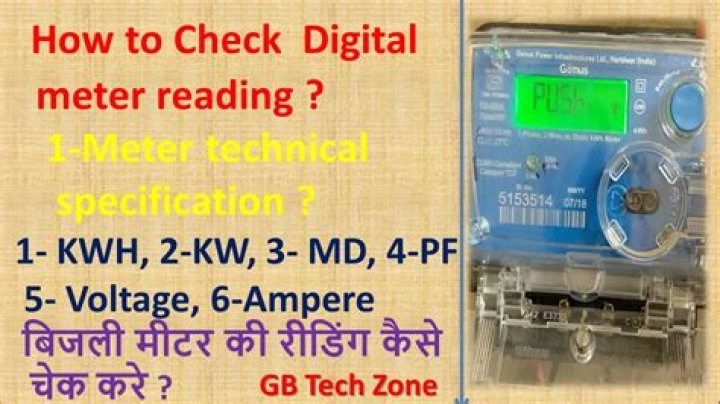 How do you read a kWh meter?