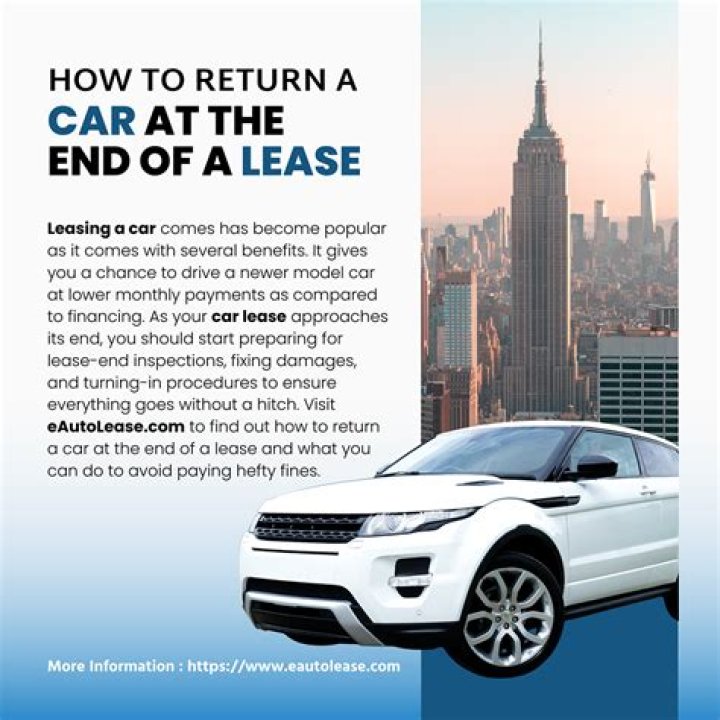How do you return a car at the end of a lease?