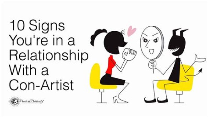 How do you spot a con artist in a relationship?