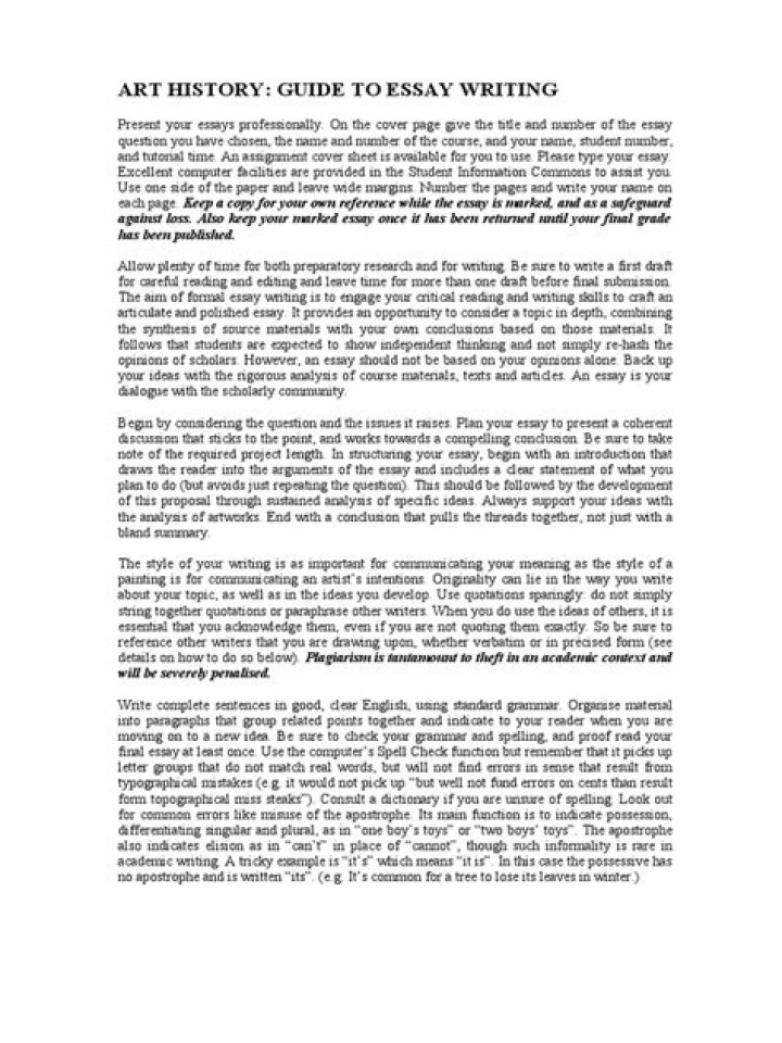 How do you start an art history paper?