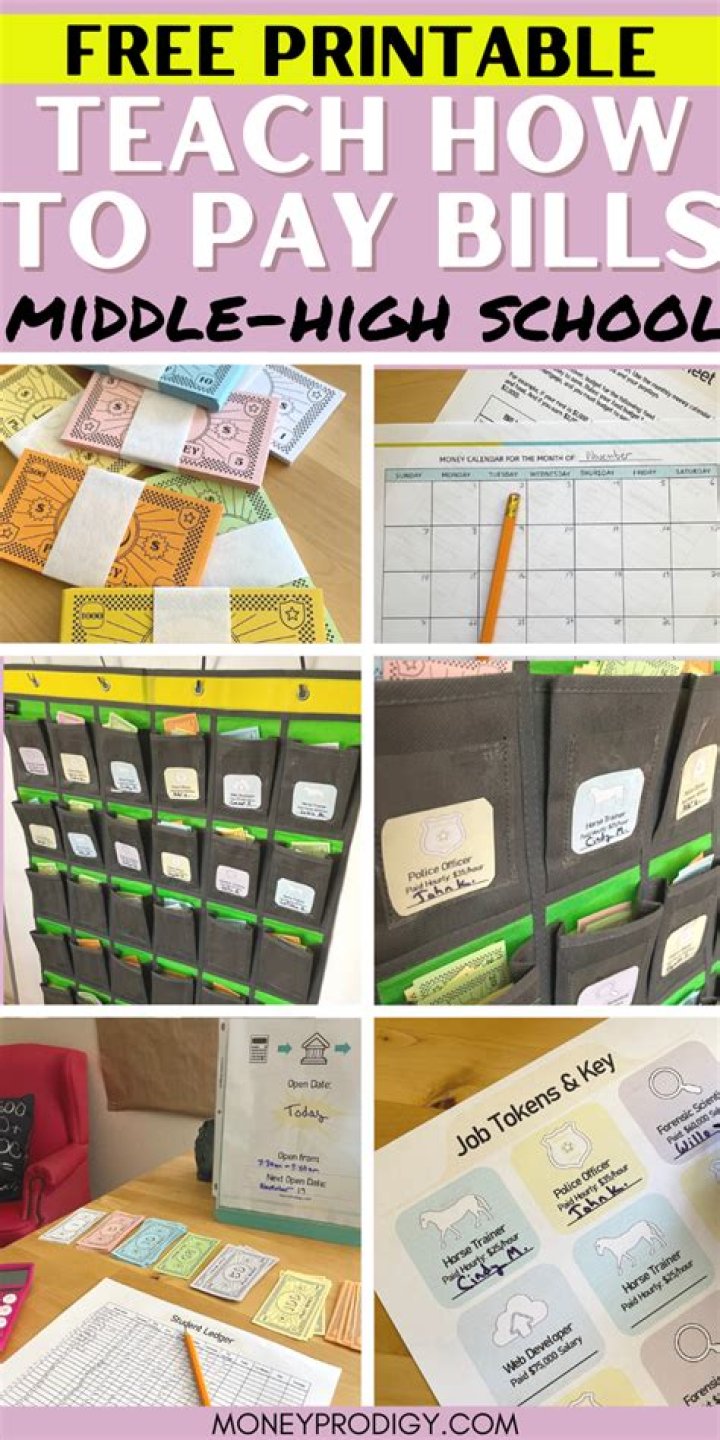 How do you teach kids to pay bills?