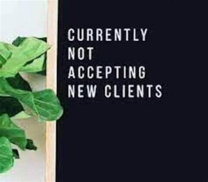 How do you tell clients not accepting new clients?