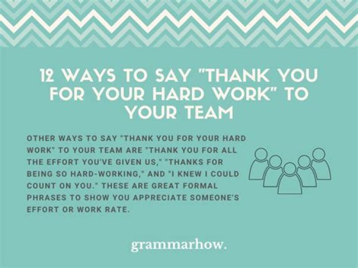 How do you thank someone for completing a task?