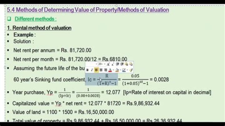 How do you value a commercial property based on income?