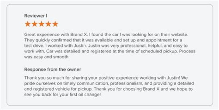 How do you write a good review for a service?