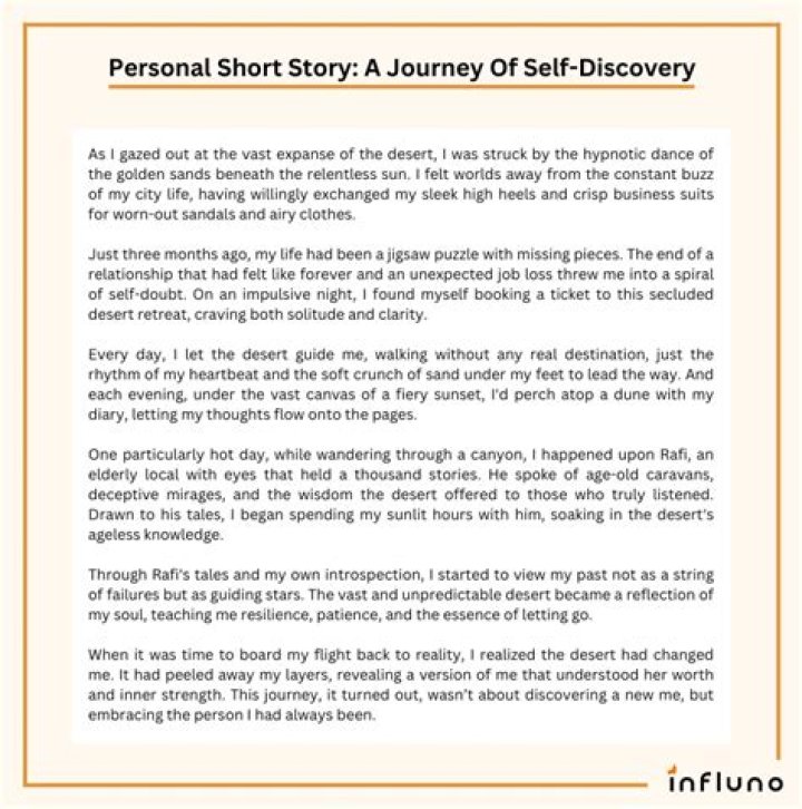 How do you write a personal story?