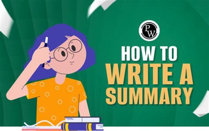How do you write a summary for an assignment?