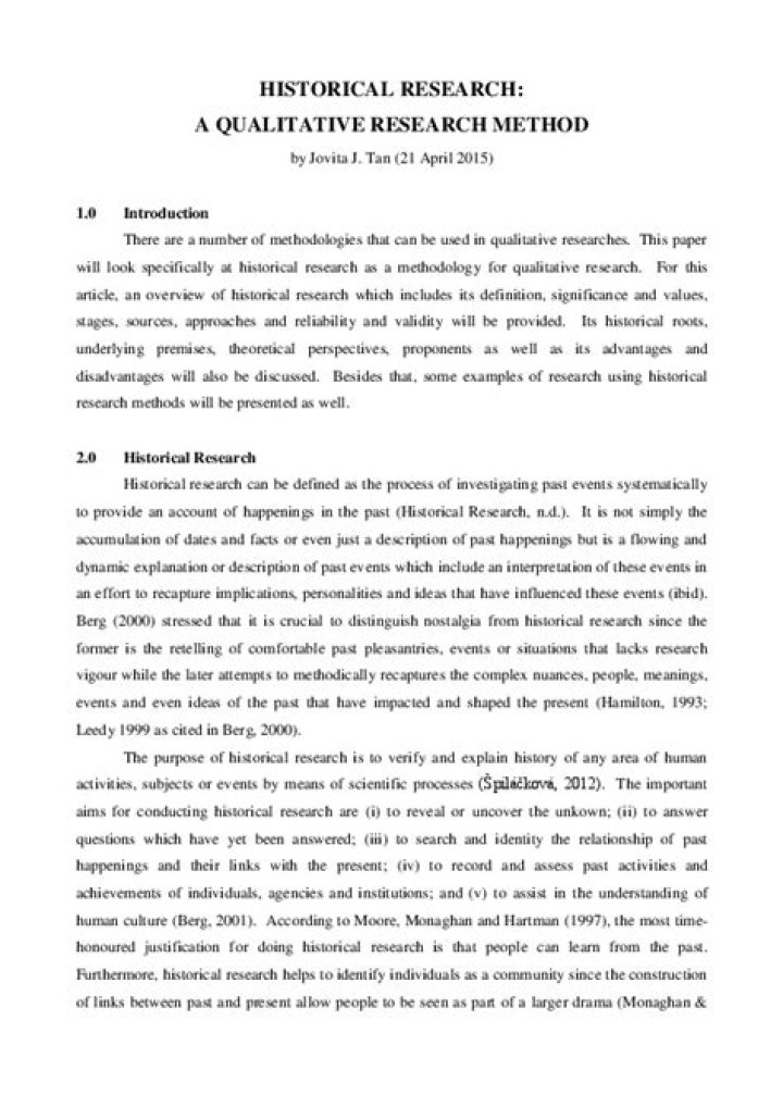 How do you write historical research?