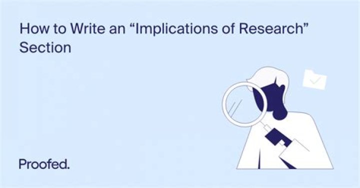 How do you write implications in research?