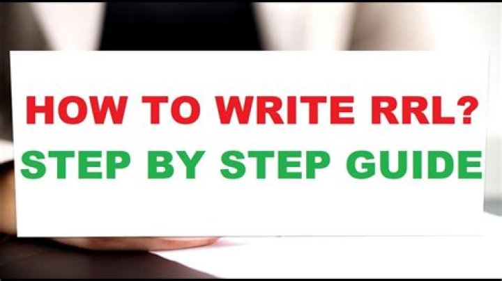 How do you write RRL synthesis?