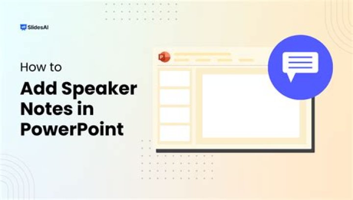 How do you write speaker notes for a presentation?