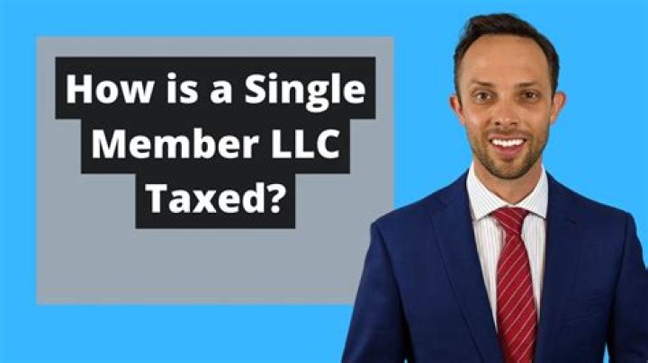 How does a single member LLC get taxed?
