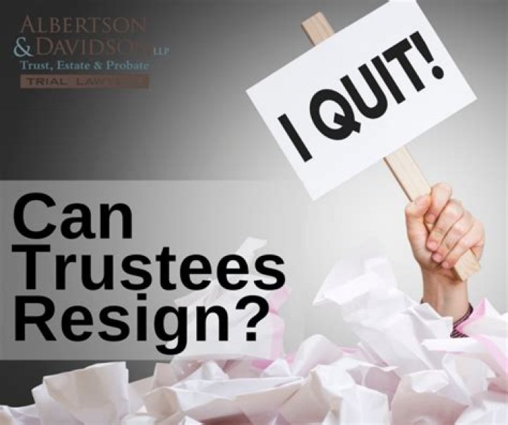 How does a trustee resign from a trust?