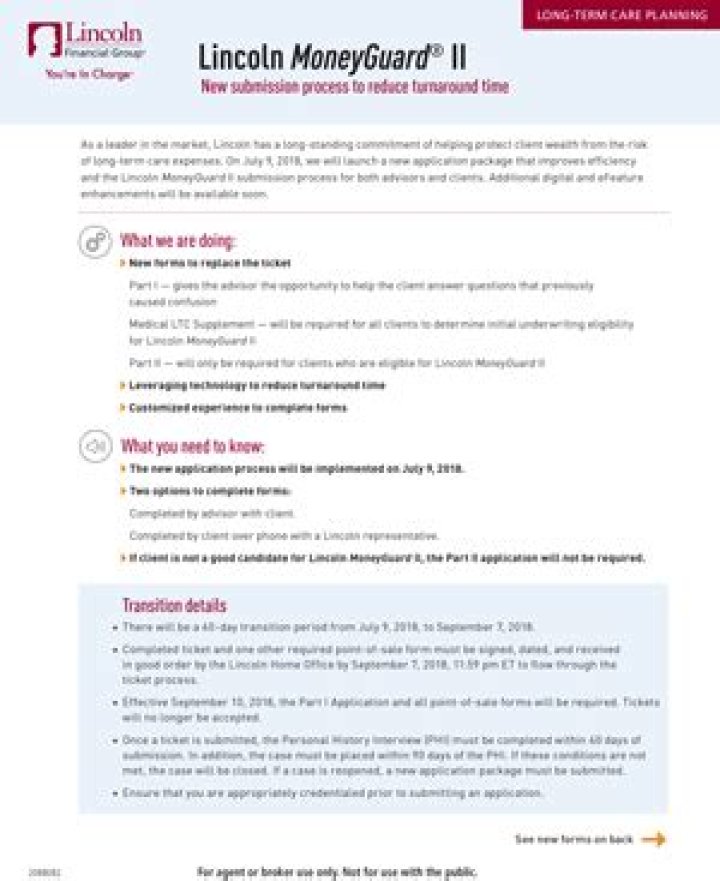 How does Lincoln MoneyGuard II work?