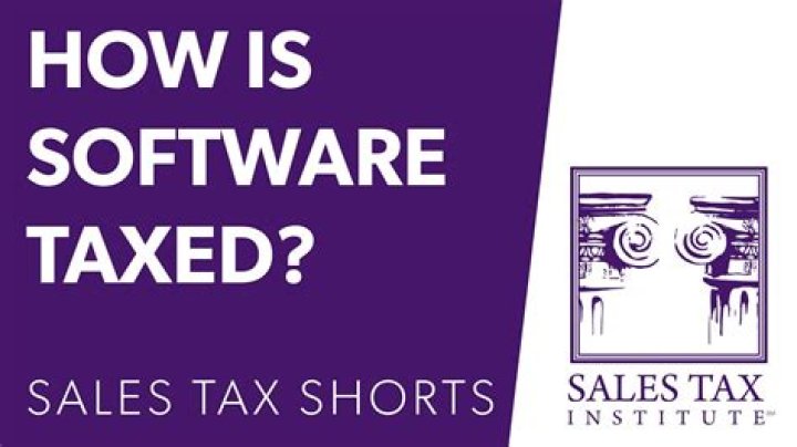 How is canned software taxed?