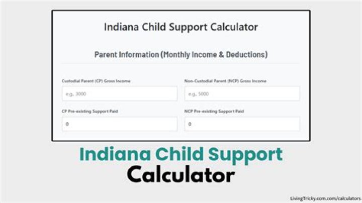 How is Indiana child support calculated?