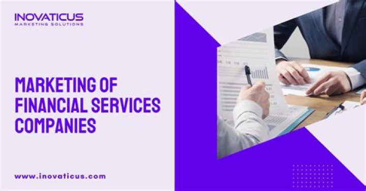 How is marketing of financial services done?