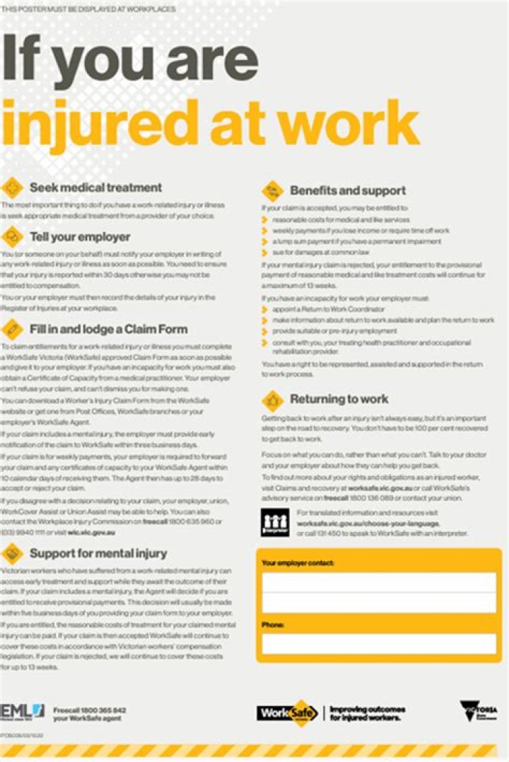 How long after a work related injury can I claim?