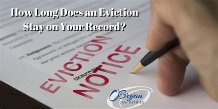 How long do evictions show on your record?