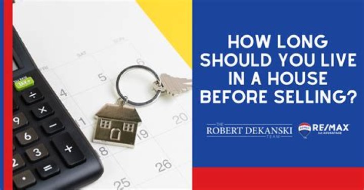 How long do you have to live in a home before selling it?