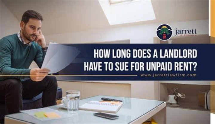 How long does a landlord have to sue for back rent?