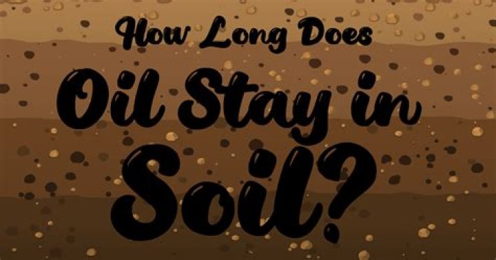 How long does heating oil stay in soil?