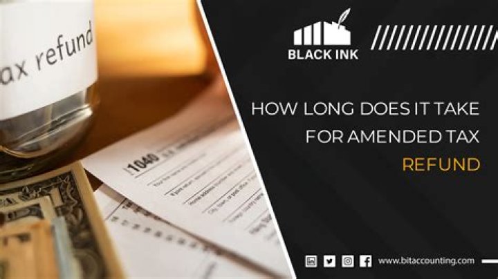 How long does it take for amended tax refund?
