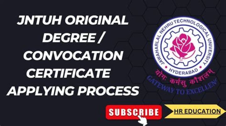 How long does it take to get convocation certificate from Jntu?