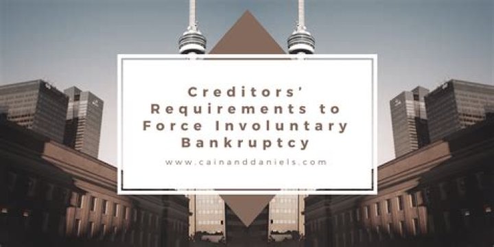 How many creditors are needed for involuntary bankruptcy?